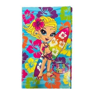 Vintage Lisa Frank Flip Out Surfer Girl Trifold Planner Organizer Agenda RARE